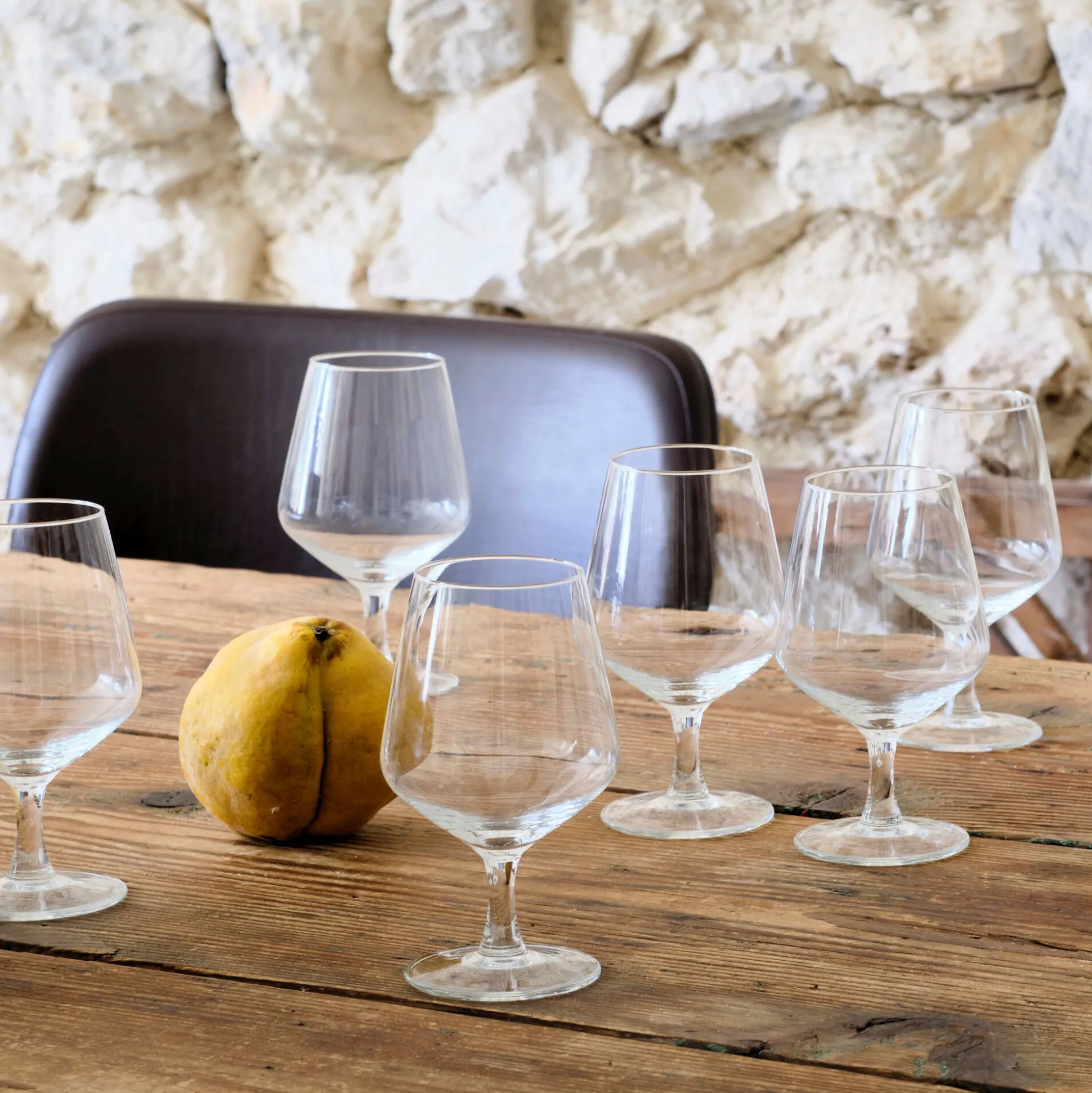 Coffret de 6 verres à bière en verre 38cl - transparent