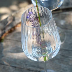 Coffret de 6 verres à pied tulipe en cristallin 45cl - transparent