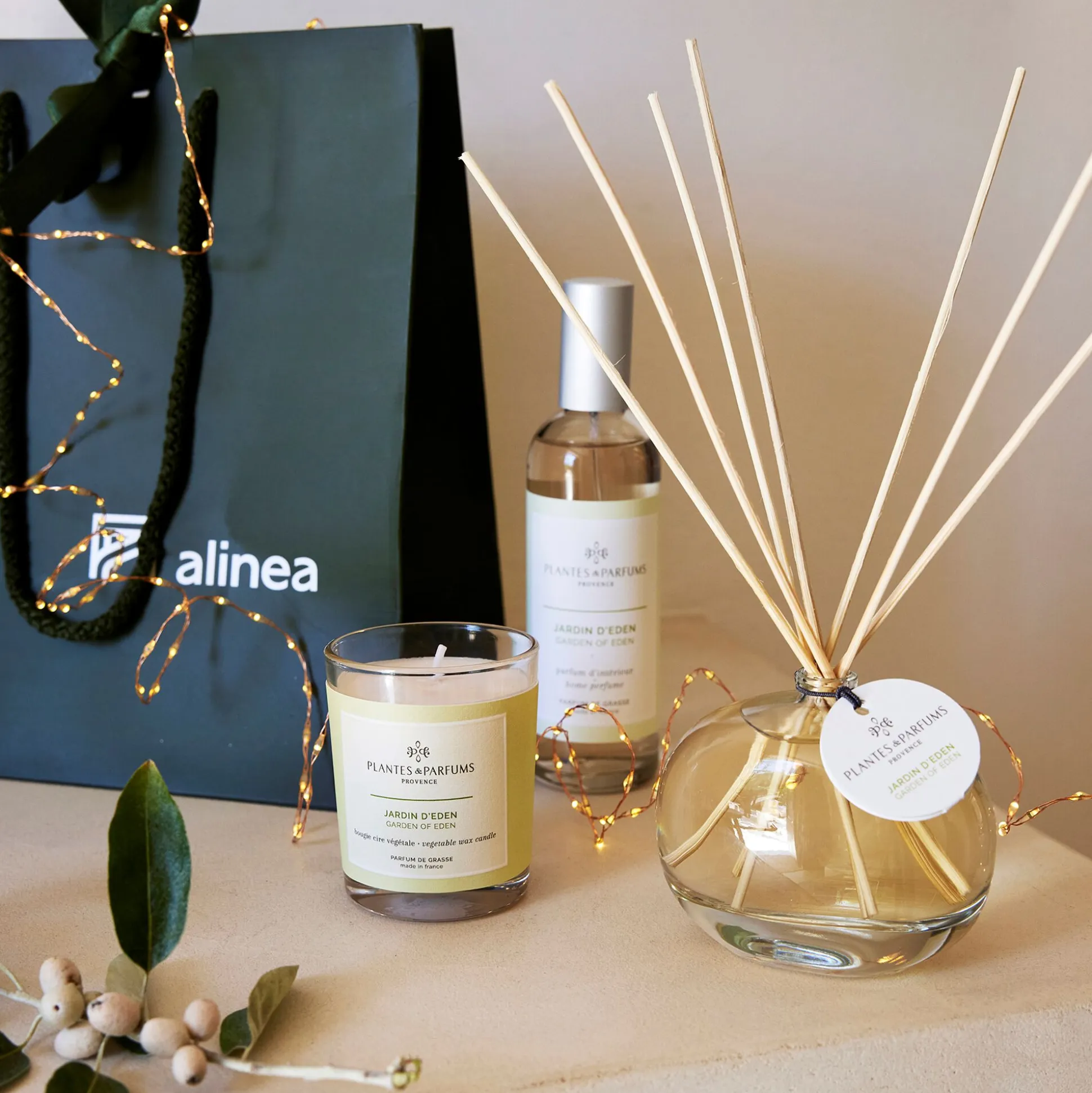 Coffret 3 pièces senteur Jardin d'Eden