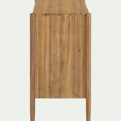 Commode 3 tiroirs en bois d'acacia massif - bois clair
