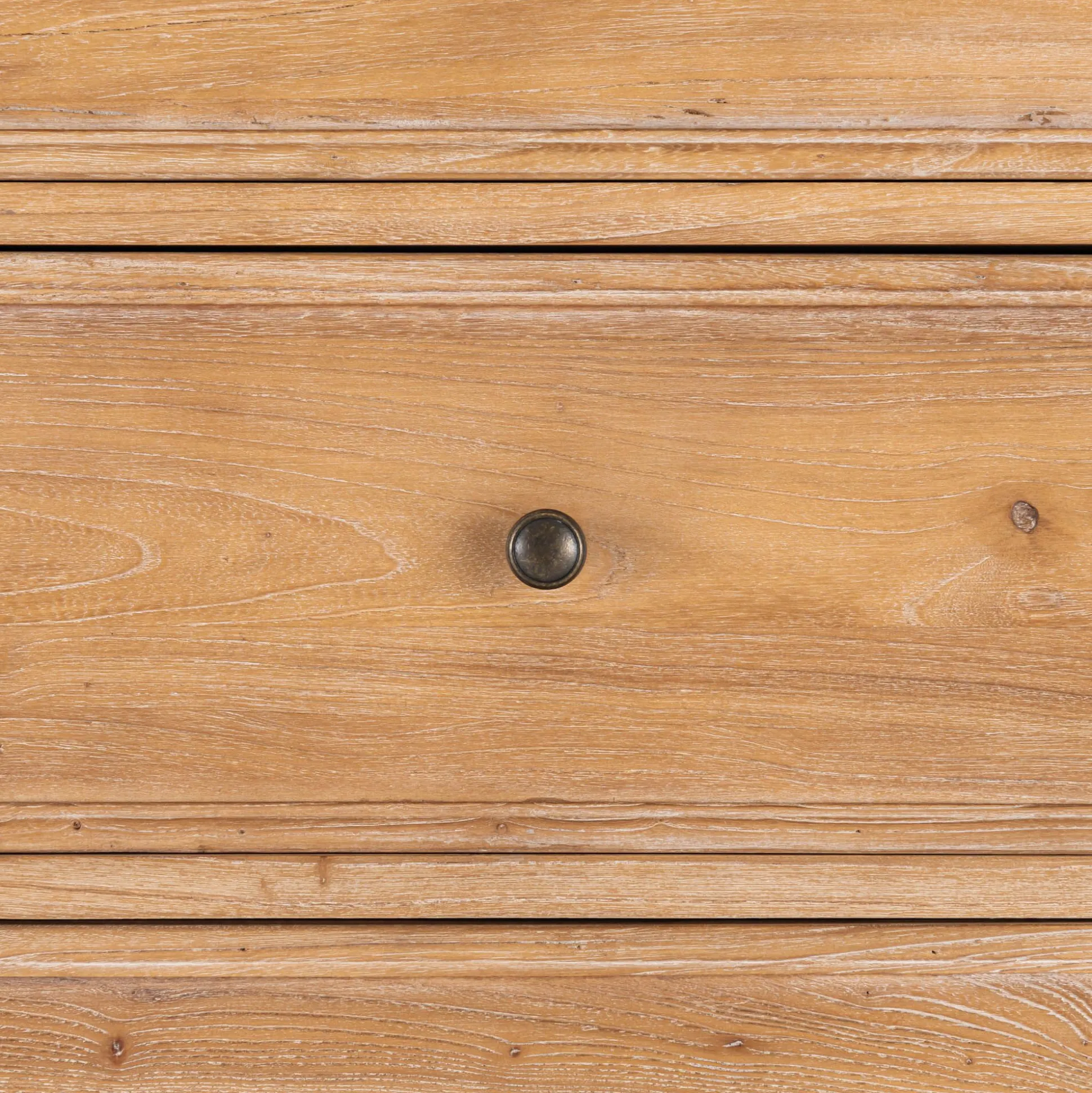 Commode 4 tiroirs en bois d'orme et de pin - bois clair