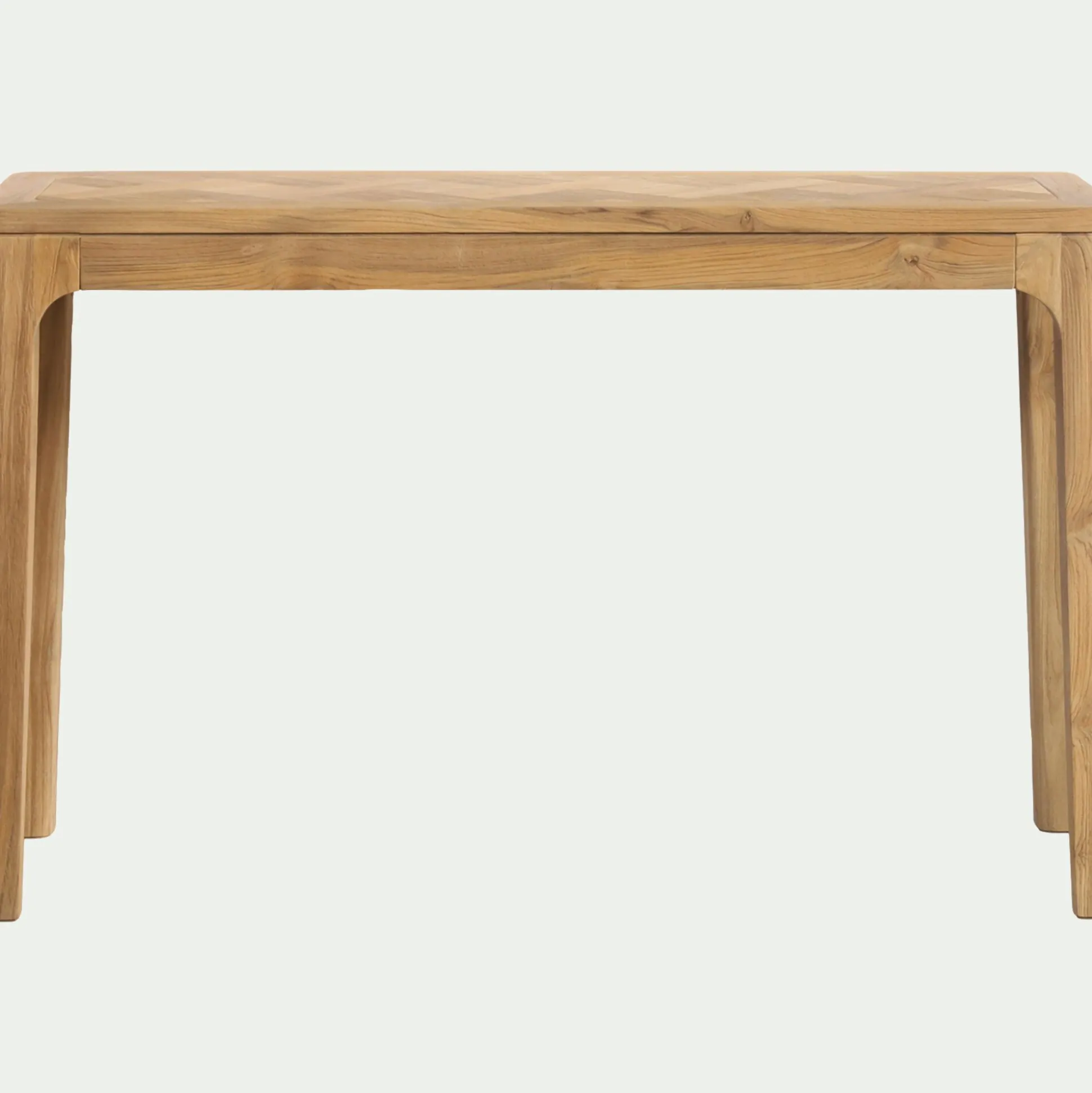 Console en teck recyclé - bois clair