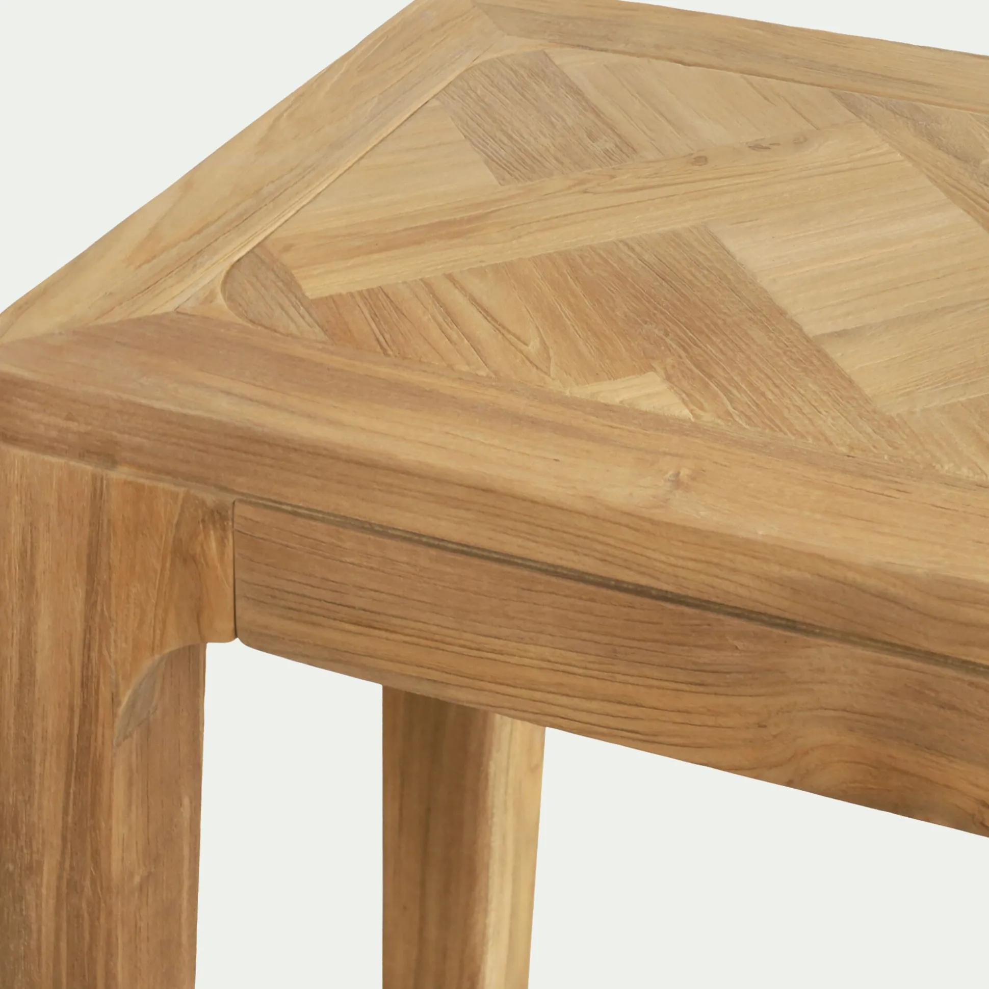 Console en teck recyclé - bois clair