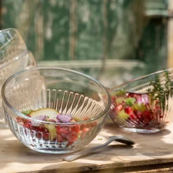 Coupe inclinée en verre D12cm - transparent