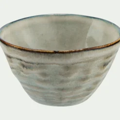 Coupelle conique en grès réactif D10,5cm - gris