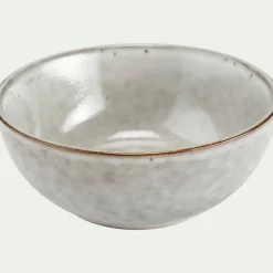 Coupelle en grès avec liseré doré D11cm - vert