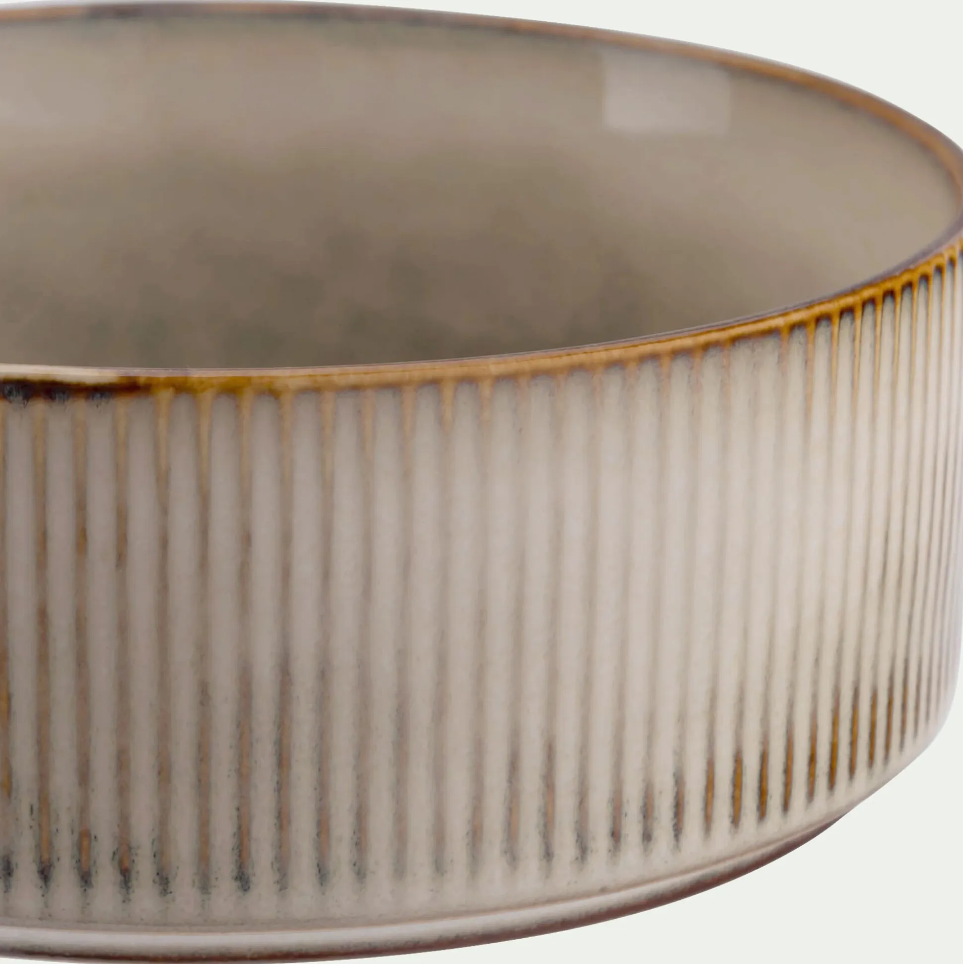 Coupelle en grès D17cm - beige