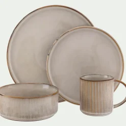 Coupelle en grès D17cm - beige