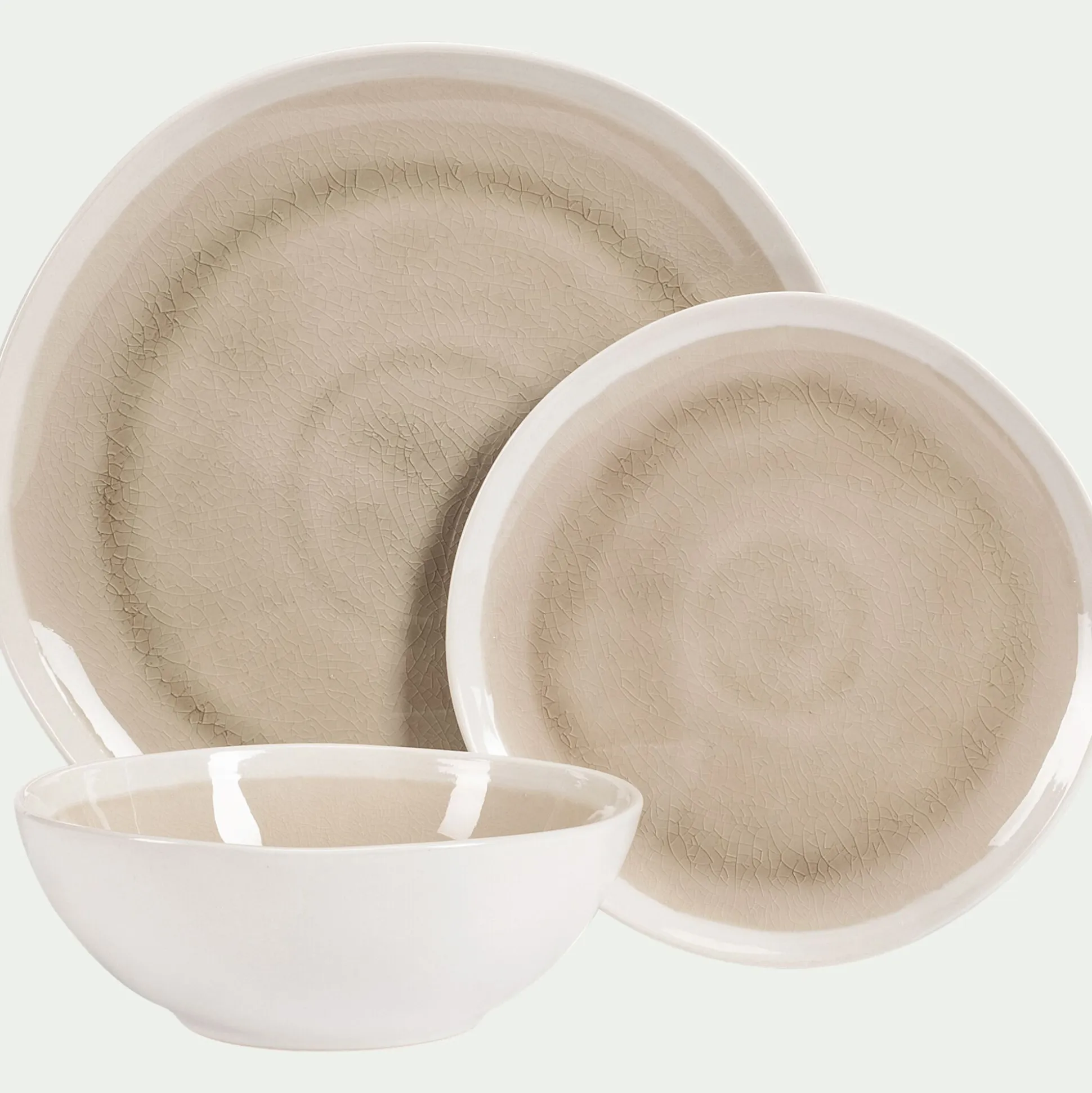 Coupelle en grès D17cm - beige alpilles