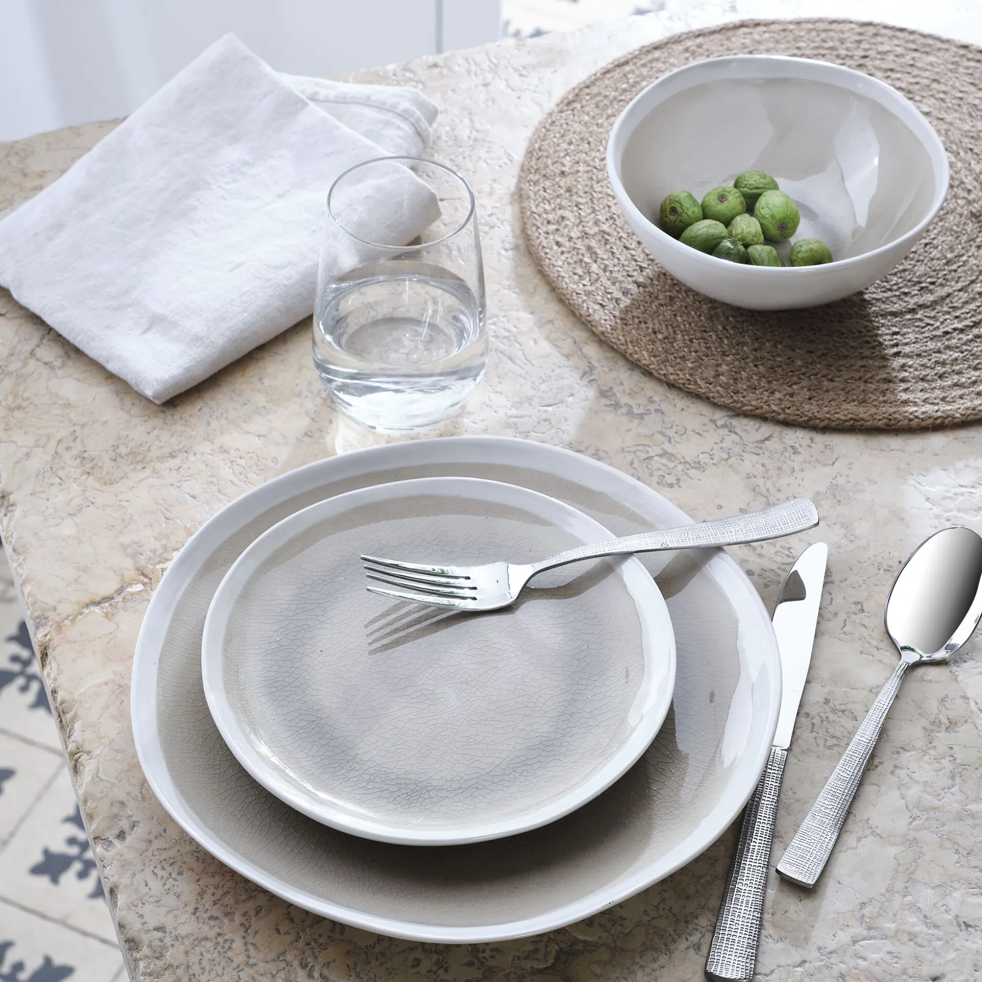 Coupelle en grès D17cm - beige alpilles