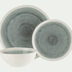 Coupelle en grès D17cm - bleu autan
