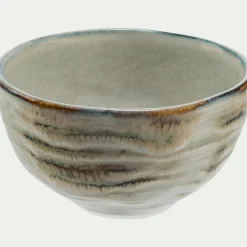 Coupelle en grès réactif D15cm - gris