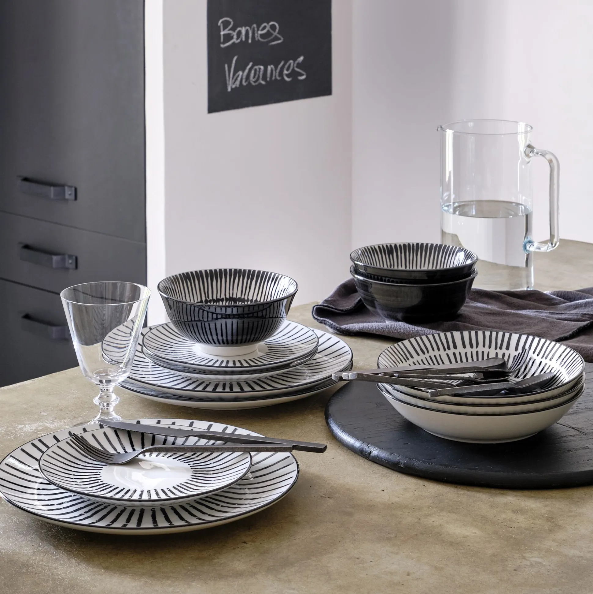 Coupelle en porcelaine D15,5cm - noir