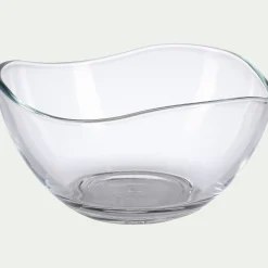 Coupelle ondulée en cristallin D12cm - transparent