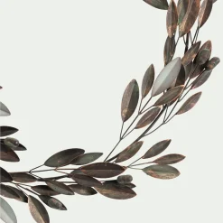 Couronne de Noël en métal D52cm - marron