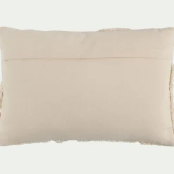 Coussin en coton effet laineux 40x60cm - beige