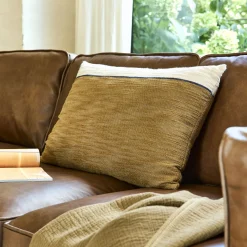 Coussin en coton 40x60cm - brun noisette