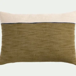 Coussin en coton 40x60cm - vert mousse