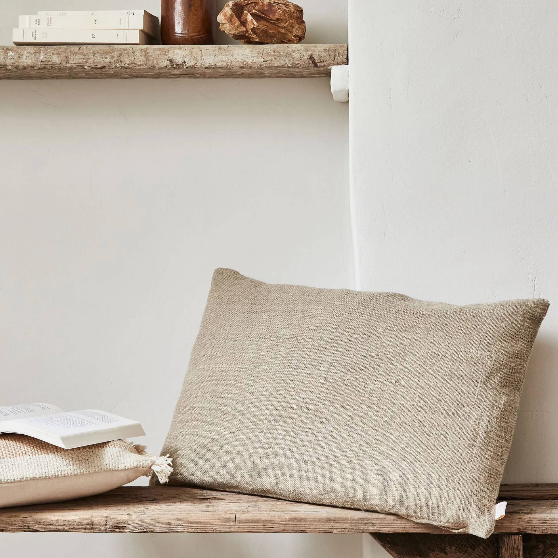 Coussin en lin 40x60cm - naturel