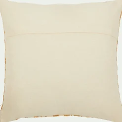 Coussin ethnique en coton 45x45cm - beige nèfle