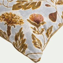 Coussin motif Provence en coton 40x60cm - marron