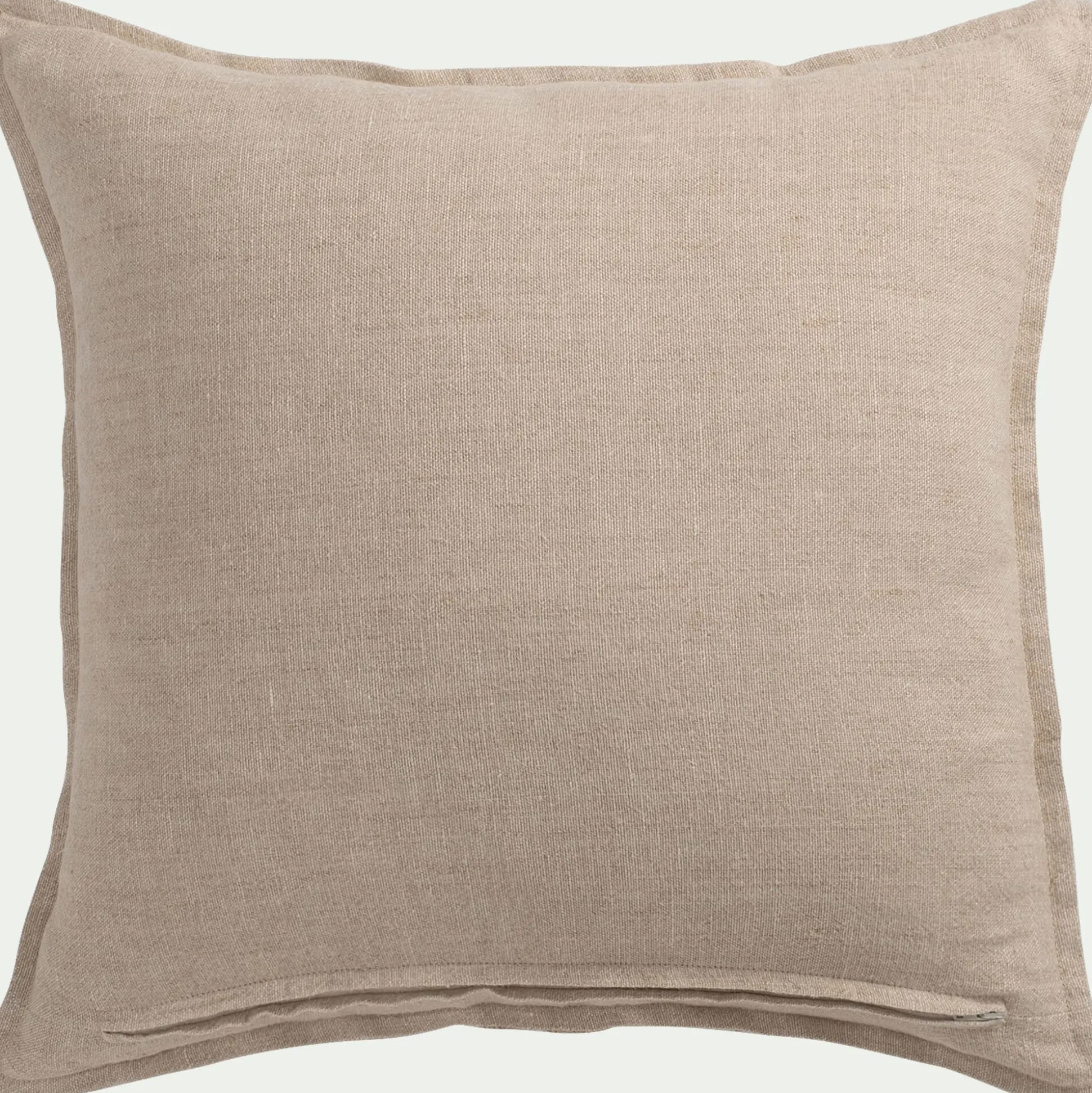 Coussin rayé en lin 45x45cm - vert
