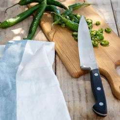 Couteau de cuisine forgé avec lame 17cm en métal