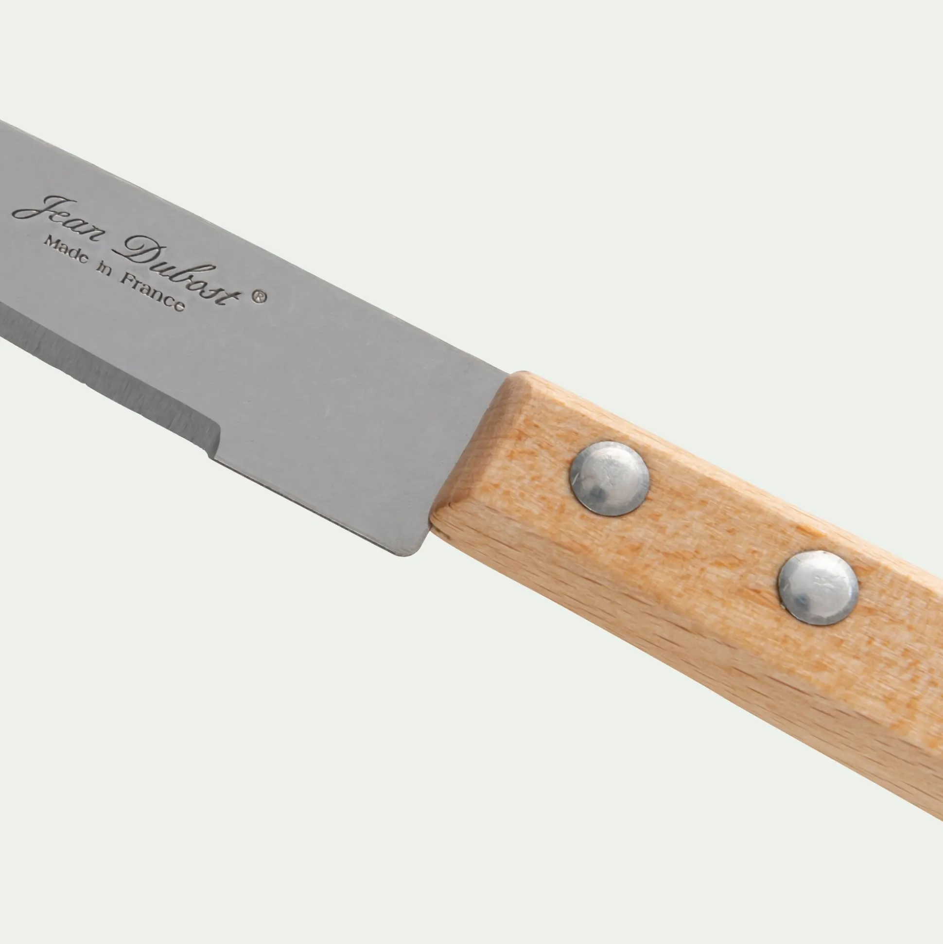 Couteau d'office en bois de hêtre et inox - naturel