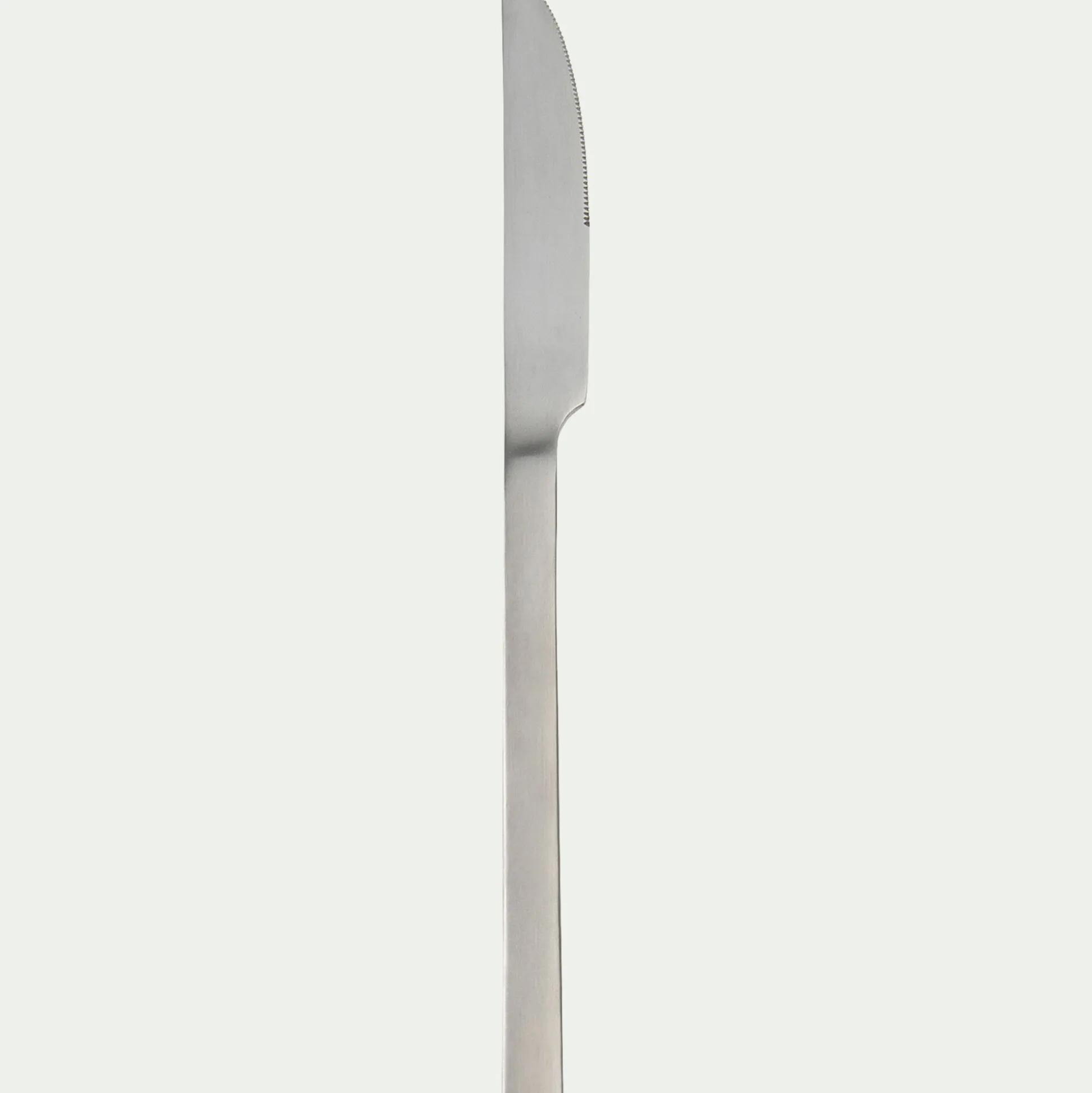 Couteau en inox finition satinée - argenté