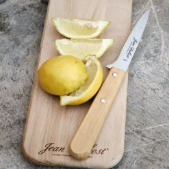 Couteau multi-usages en inox et bois d'olivier 25cm - naturel