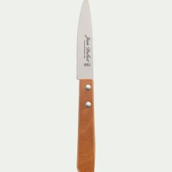 Couteau office en inox et bois d'olivier 18cm - naturel