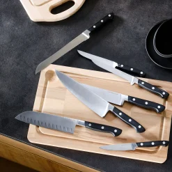 Couteau à pain forgé avec lame 20cm en métal