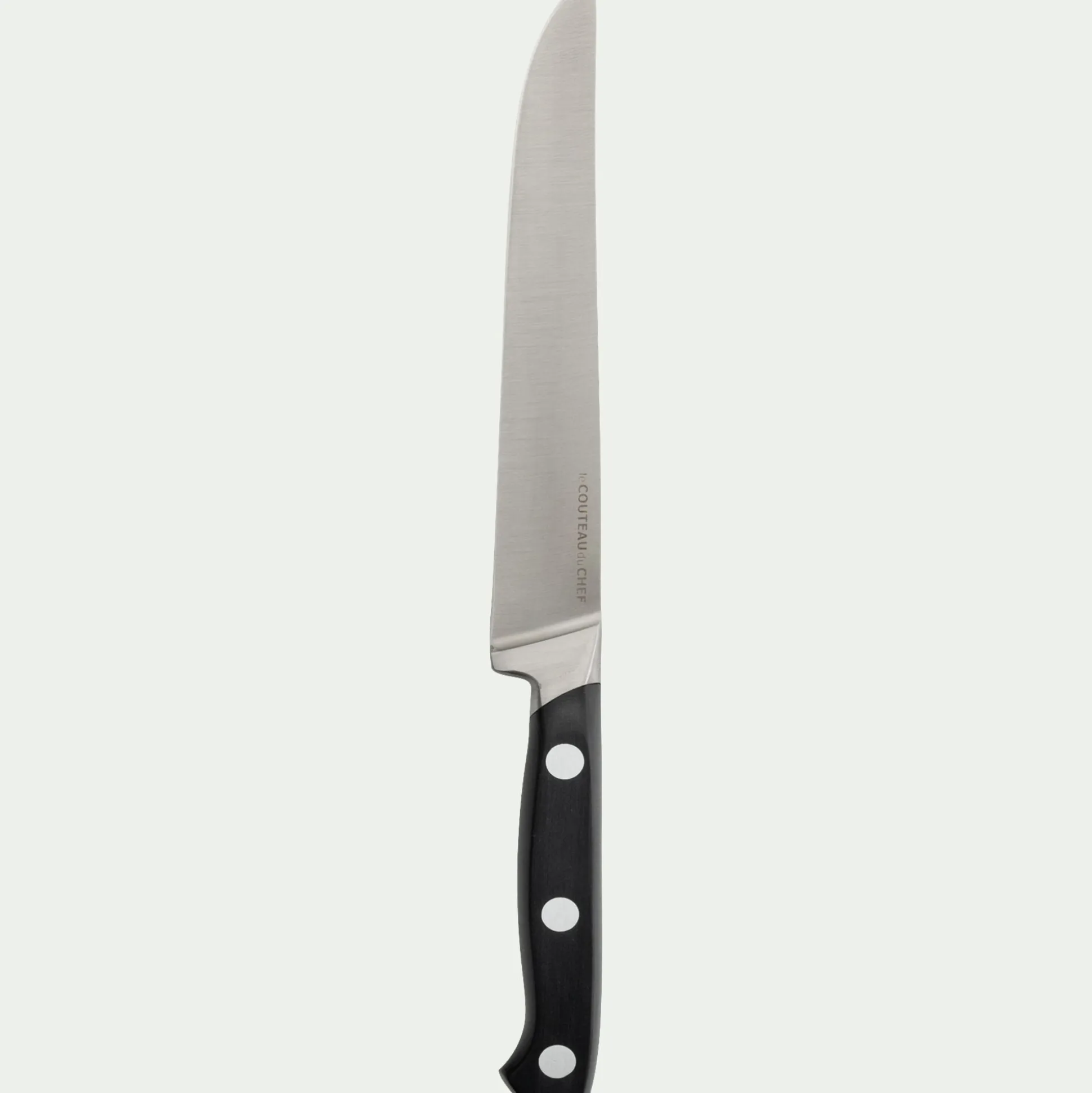 Couteau à steak forgé avec lame 12cm en inox - noir