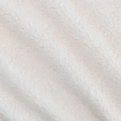 Couvre-lit imitation fourrure en polyester - blanc 180x220cm