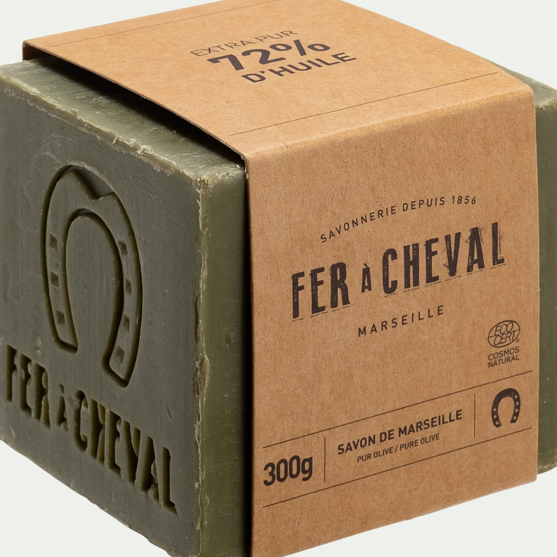 Cube savon de Marseille 300gr - vert