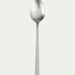 Cuillère à café en inox finition satinée - argenté