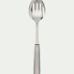 Cuillère de service perforée en inox 33cm - gris métallisé