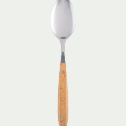 Cuillère en inox et manche en bois de hêtre - naturel