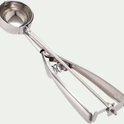 Cuillère à glace avec pince en inox - argenté