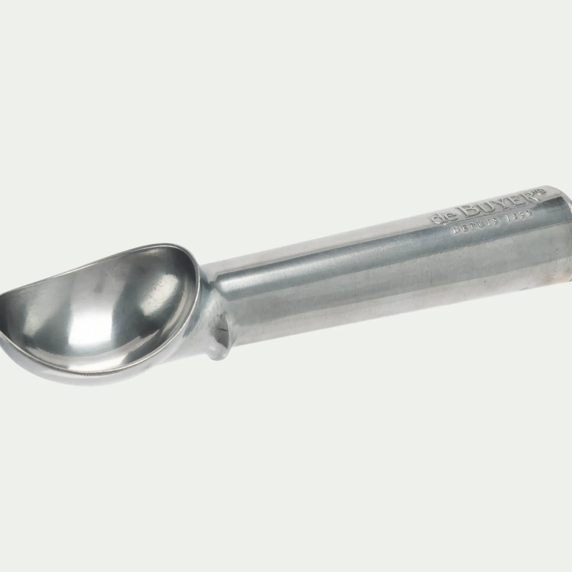 Cuillère à glace en fonte d'aluminium - argenté