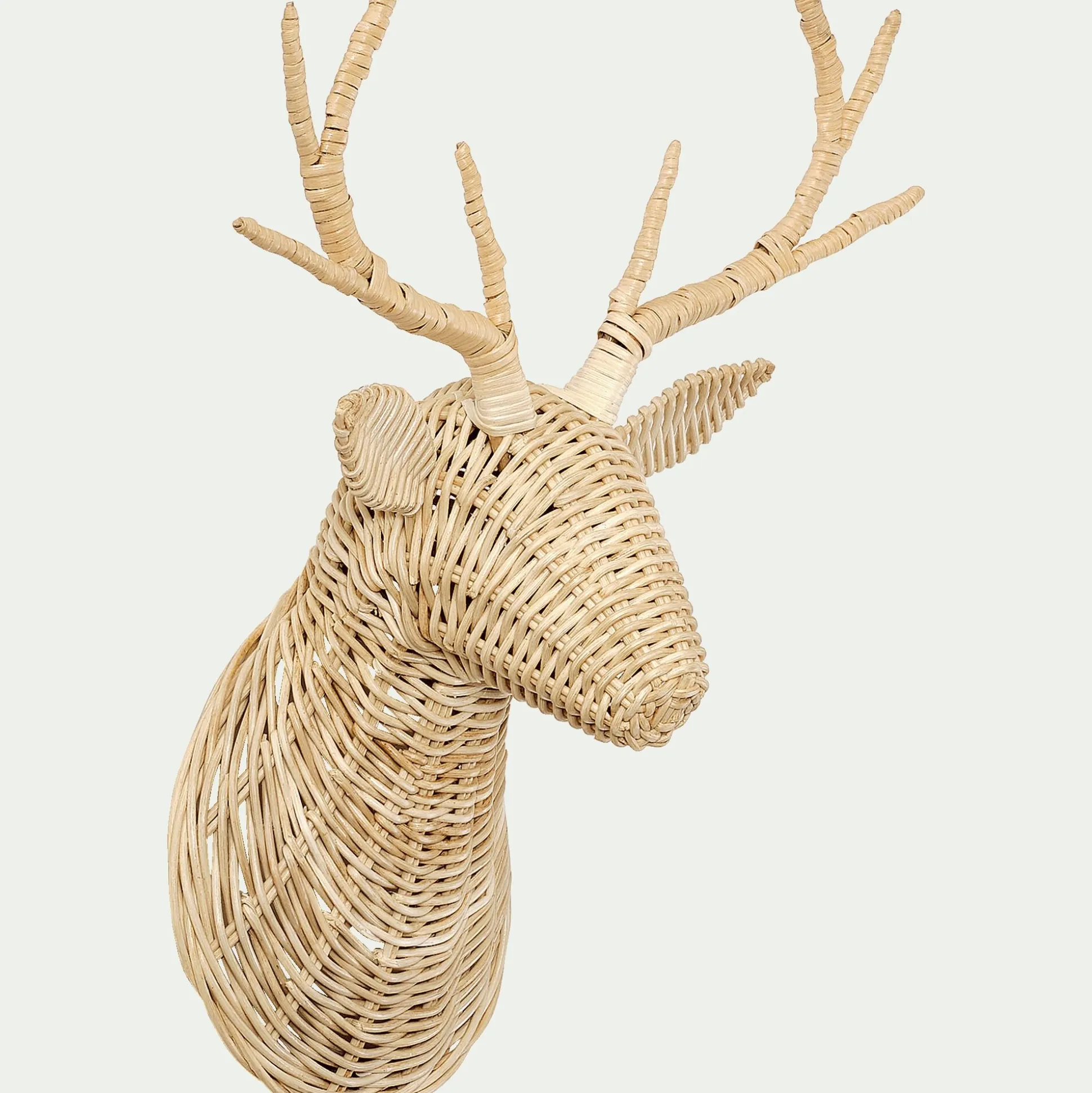 Déco cerf en rotin H53cm