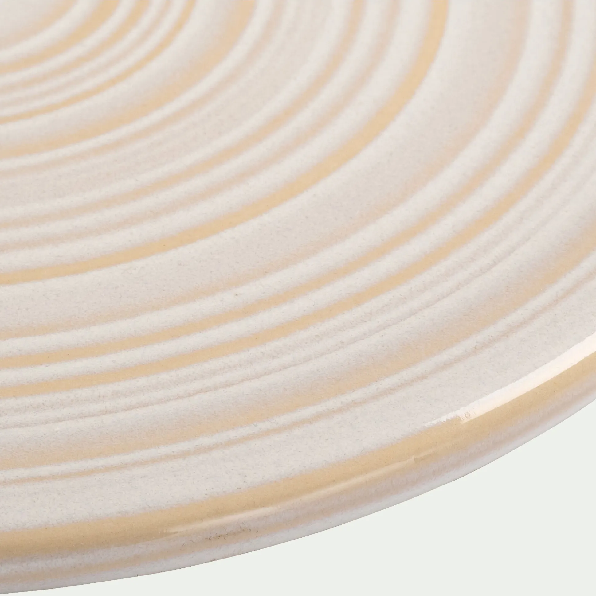 Dessous de plat en grès D21cm - blanc