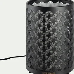 Diffuseur de parfum électrique en métal noir lumière - 100ml
