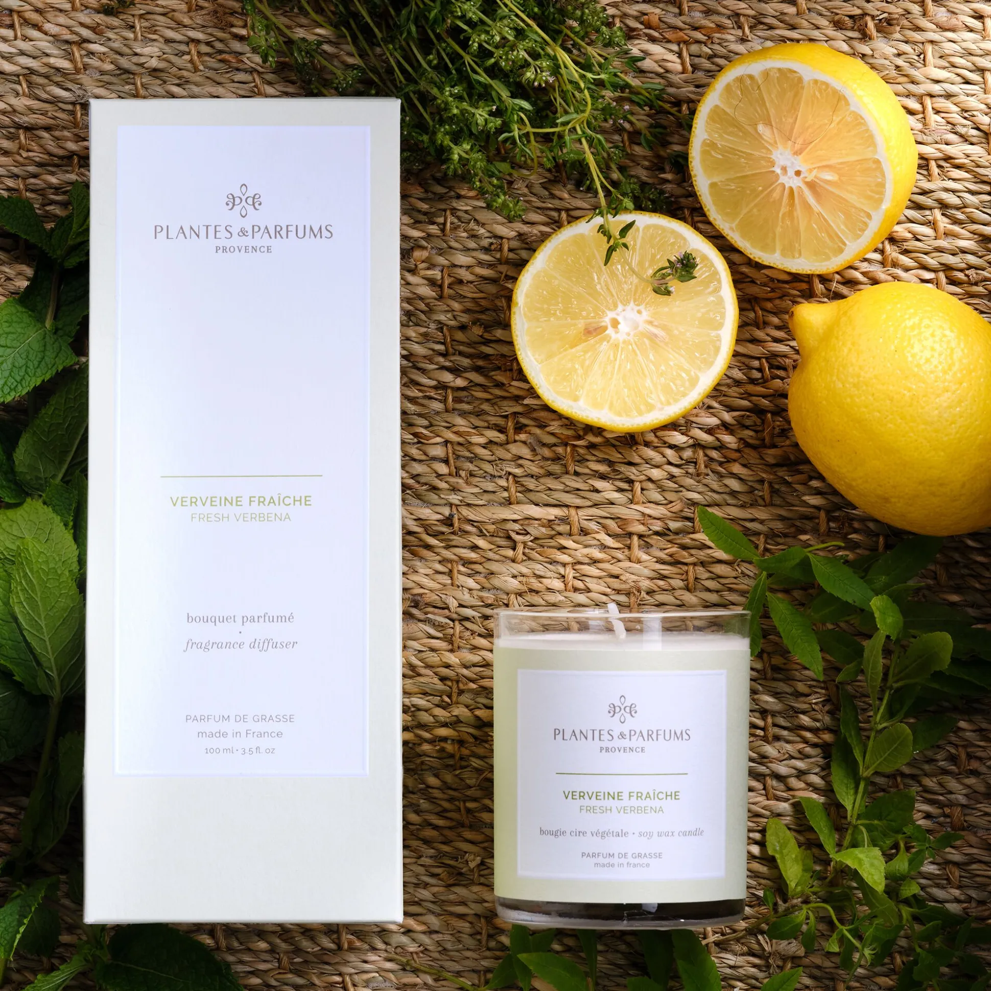 Diffuseur de parfum senteur verveine fraiche 100ml