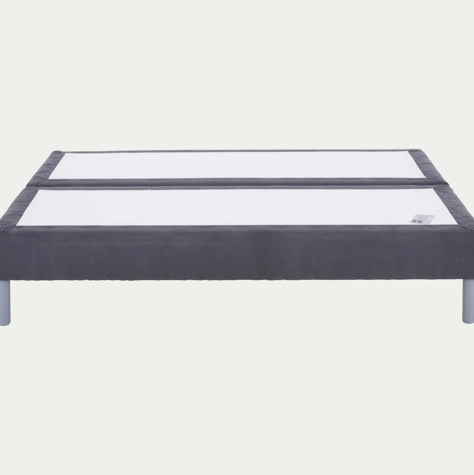 Double sommier tapissier Bultex à lattes - gris 180x200cm