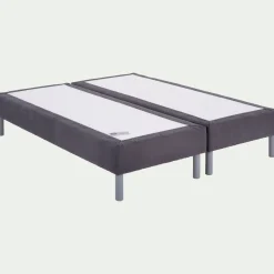 Double sommier tapissier Bultex à lattes - gris 180x200cm