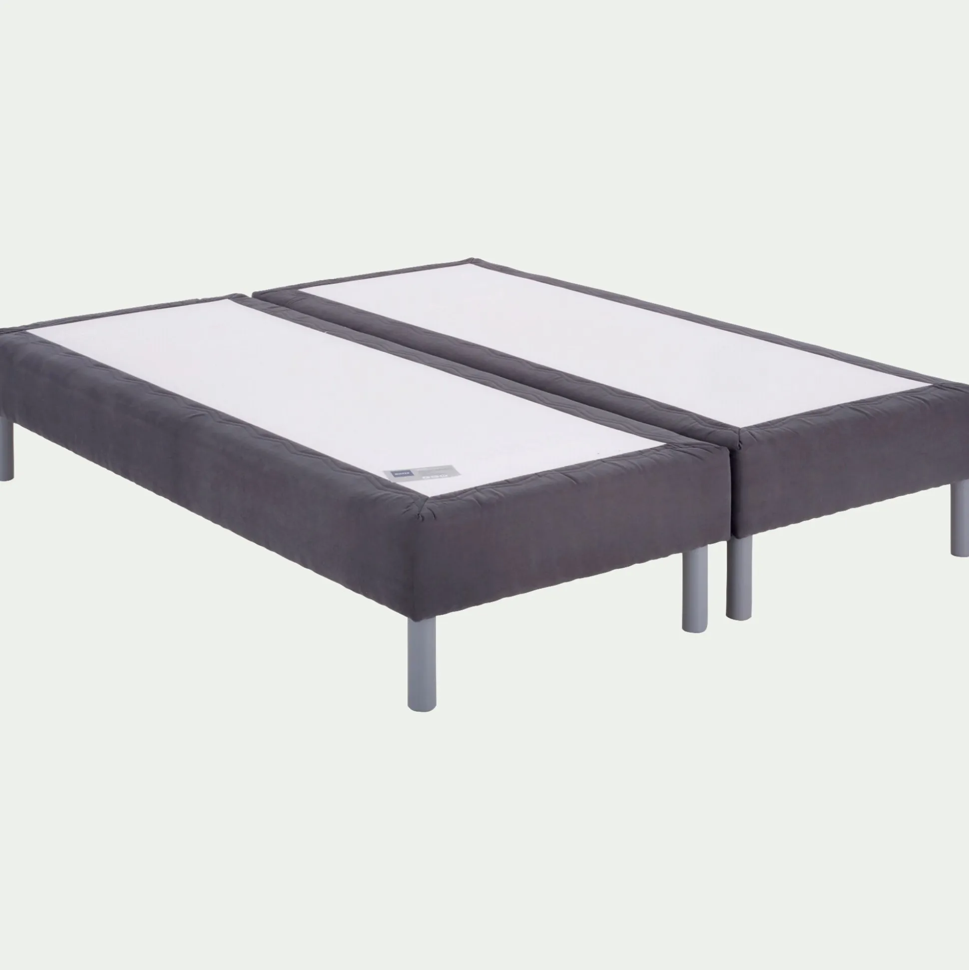 Double sommier tapissier Bultex à lattes - gris 180x200cm