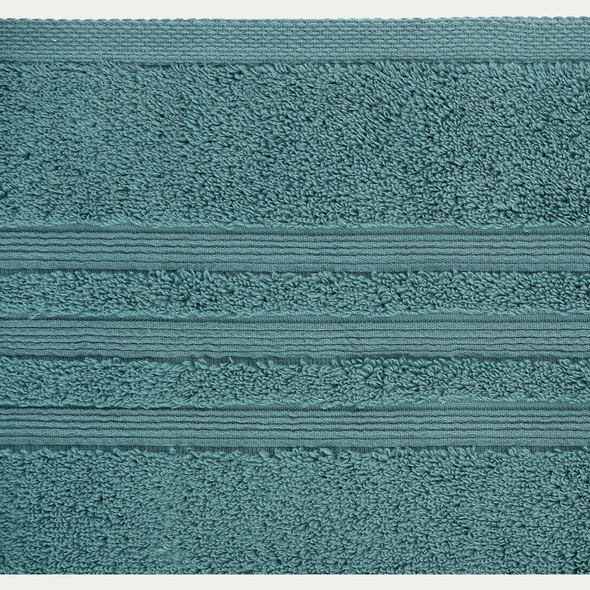Drap de bain bouclette en coton - vert 100x150cm