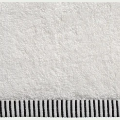 Drap de bain brodé en coton - blanc ventoux 100x150cm