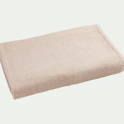 Drap de bain en bouclettes de coton bio - beige alpilles 90x150cm